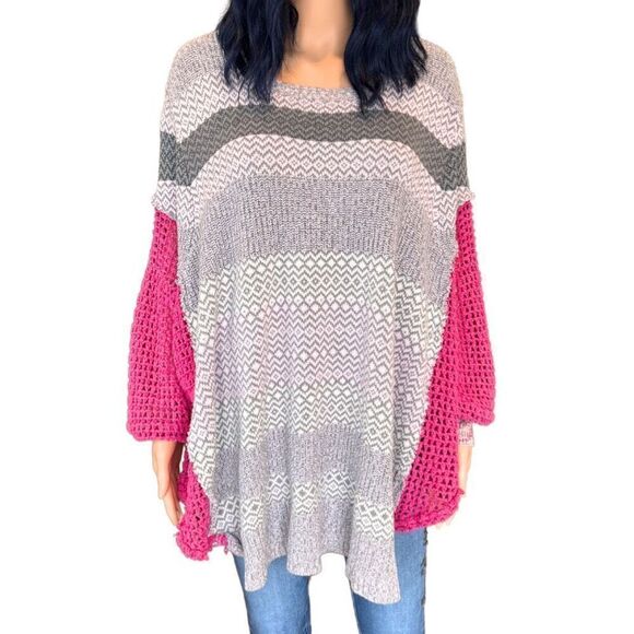 Upcycled Oversized Knit Tunic Sweater - Picture 3 of 6